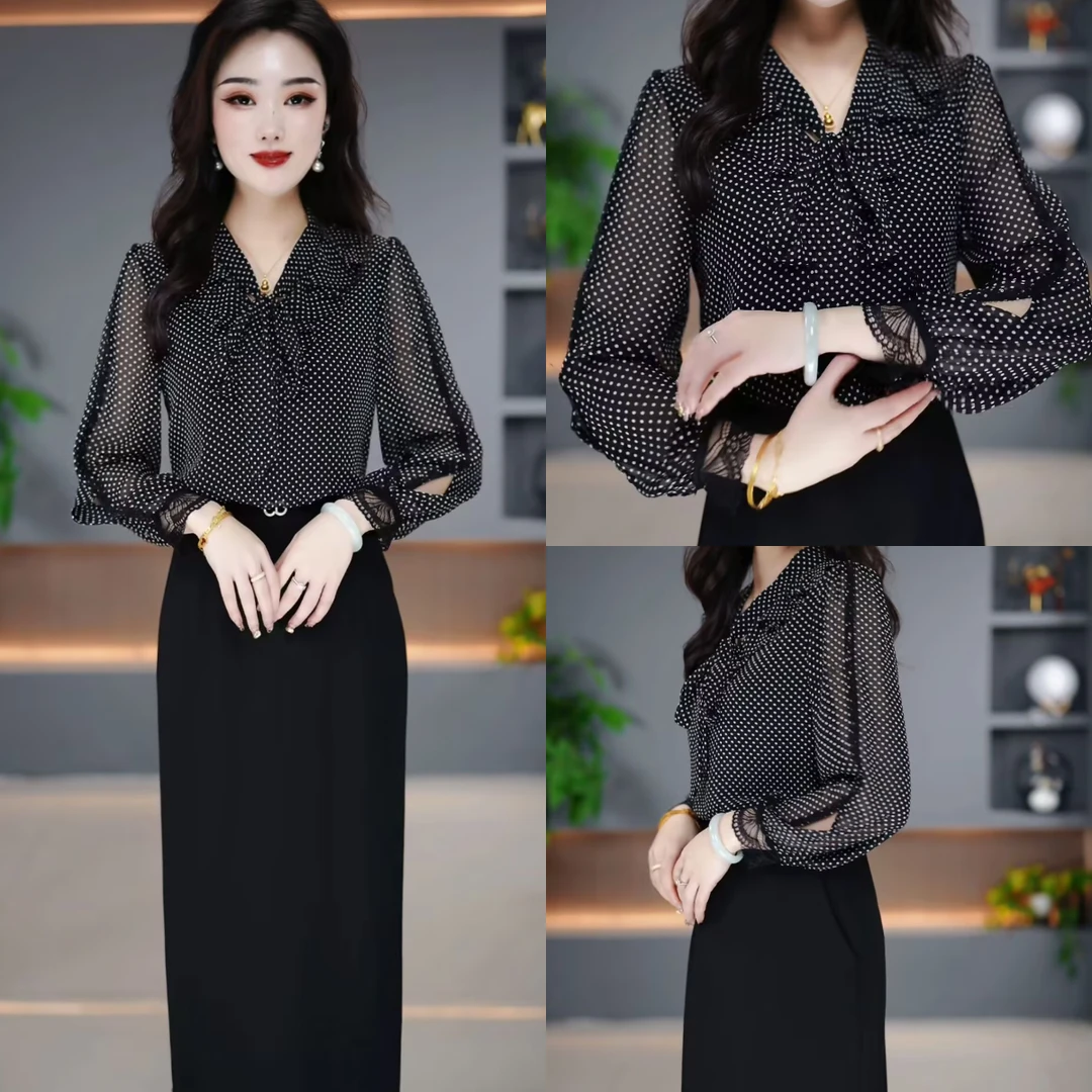 初秋新款连衣裙2025新款显瘦修身收腰韩版气质遮肚裙子YX25J515