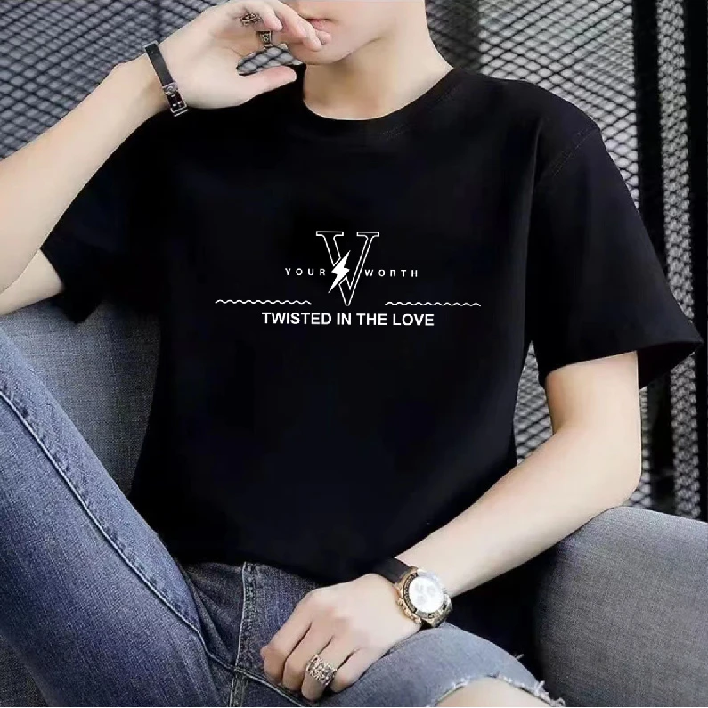 【上新】2025潮流纯棉圆领短袖百搭男女同款情侣款多种图案1