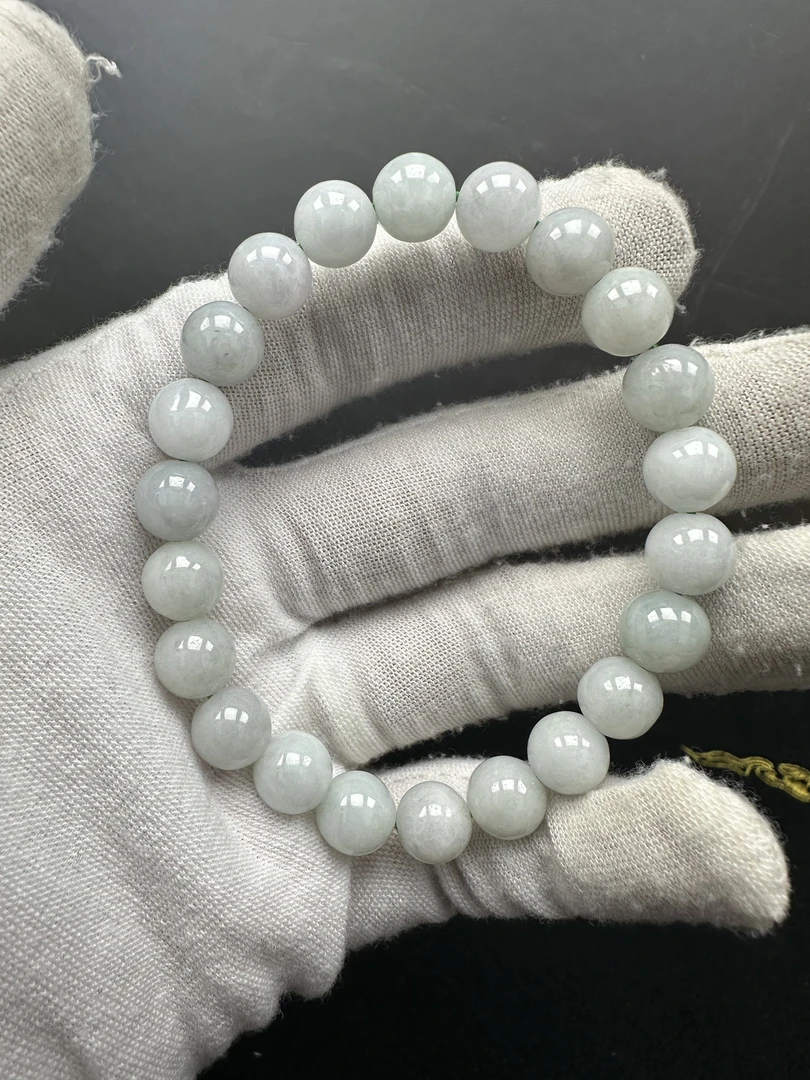 天然翡翠A货 手串22颗约8.7mm 标准二件套（盒子 证书）