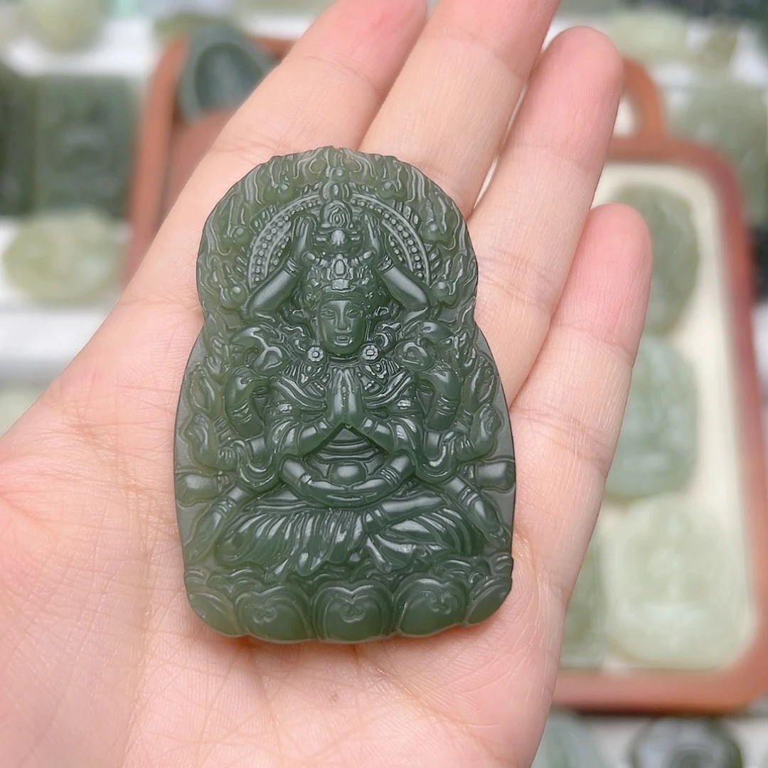 颈饰未镶嵌和田玉魁*