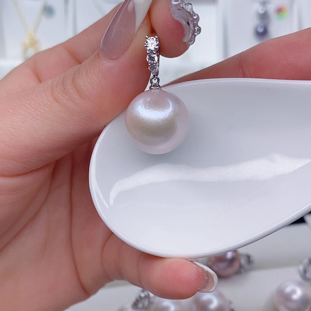 宝***贝淡水珍珠吊坠(赠链)银S925镶嵌15➕