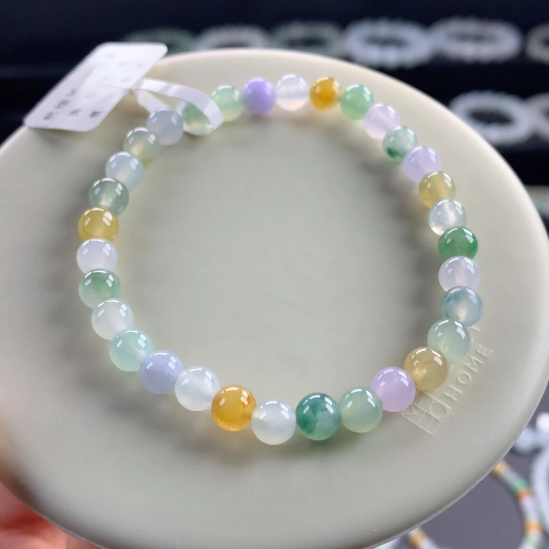 翡翠未镶嵌手链卡5.8