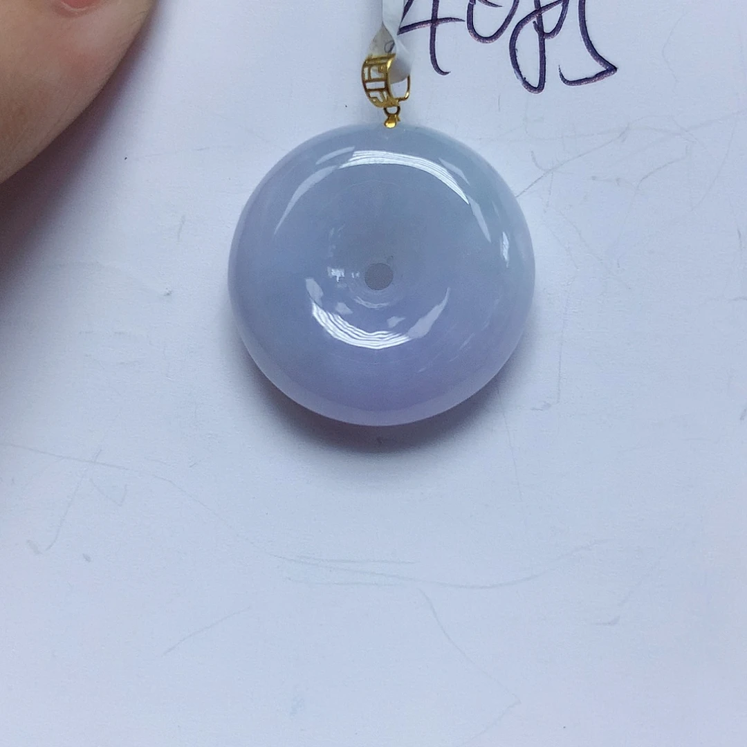 颈饰18K金镶嵌翡翠