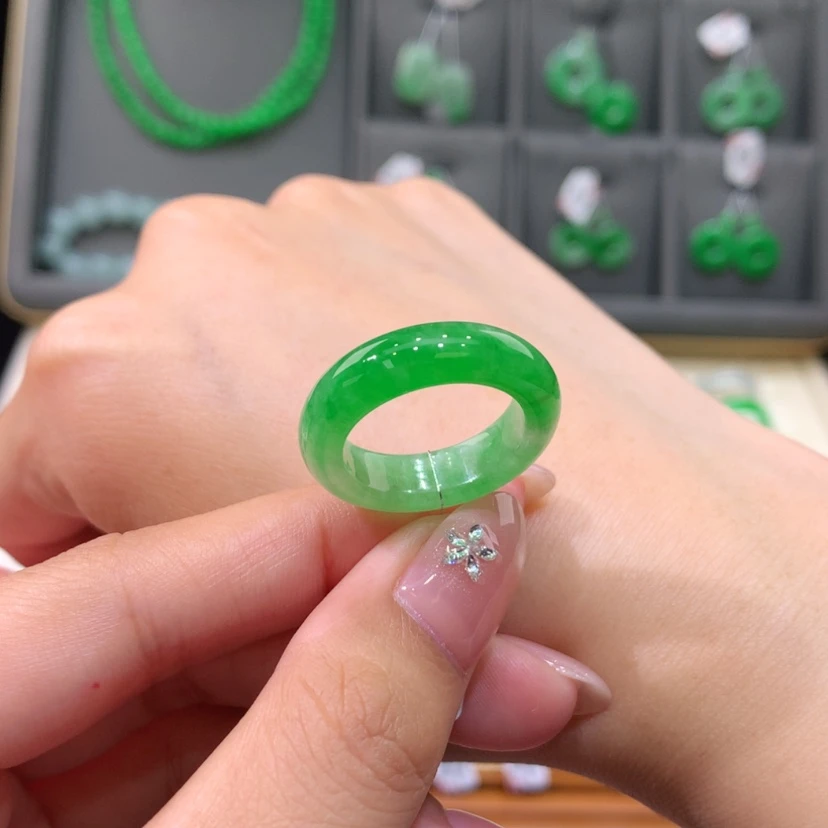 【闪购商品】未镶嵌戒指翡翠青*