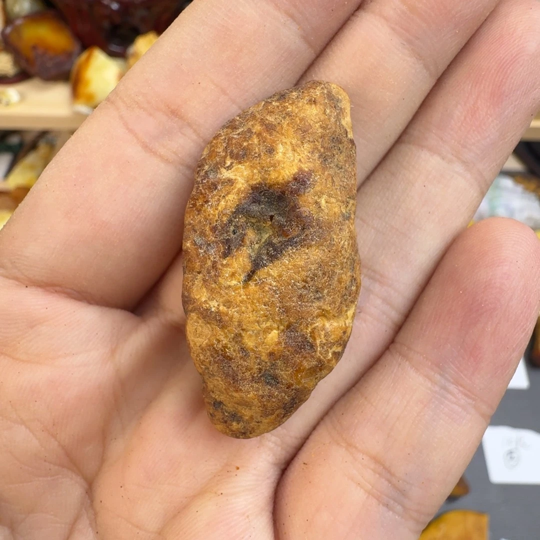 临***渊裸石琥珀未镶嵌5.6keq