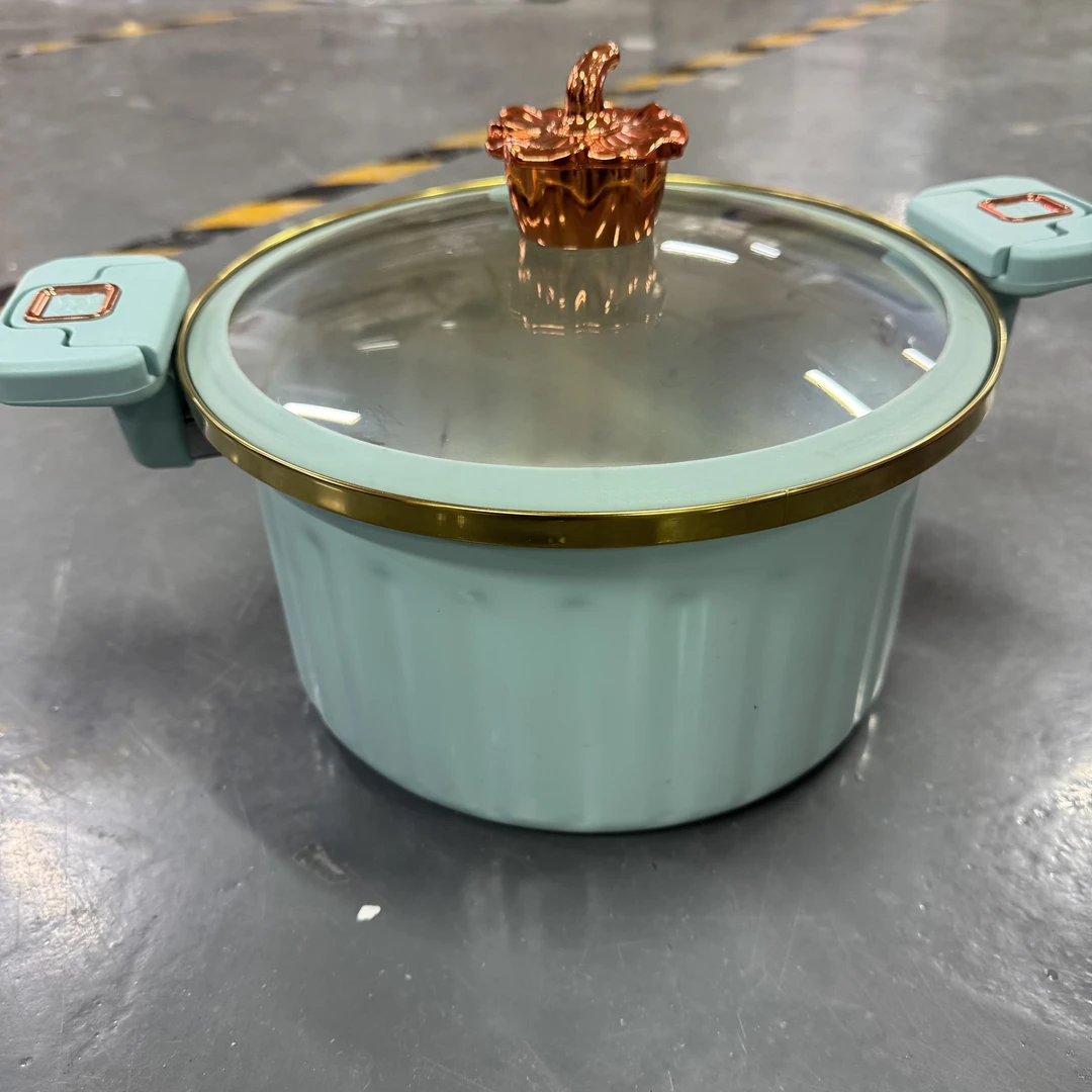 不粘汤锅罗马珐琅微压锅电磁炉通用新款