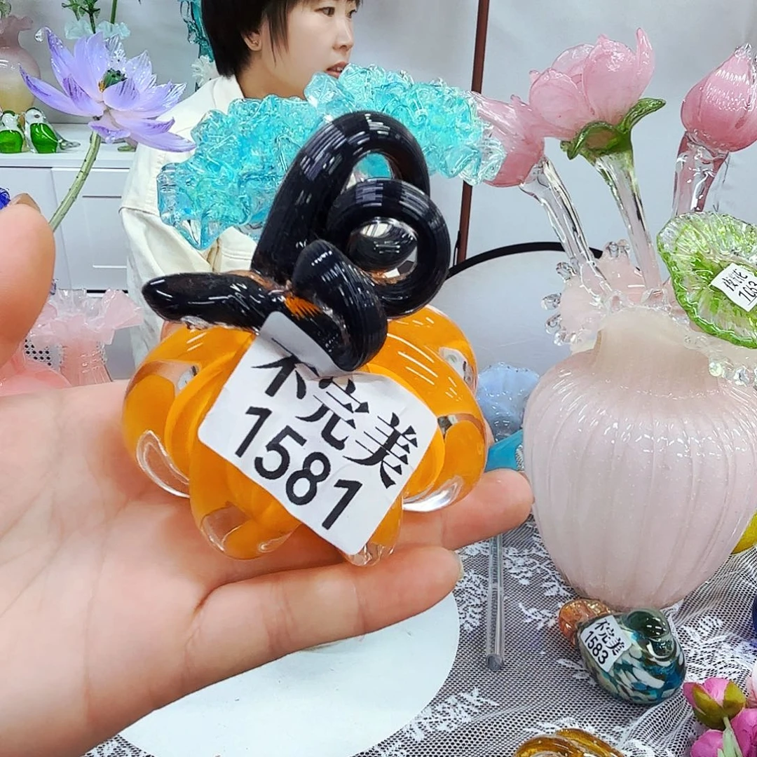 米****瑕疵不退不换琉璃花瓶花器艺术品