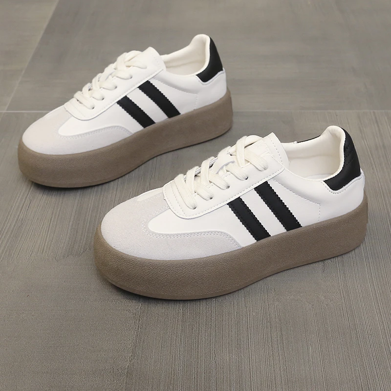 底德训小白鞋女2025秋季新款百搭小众小白鞋时尚休闲鞋ins