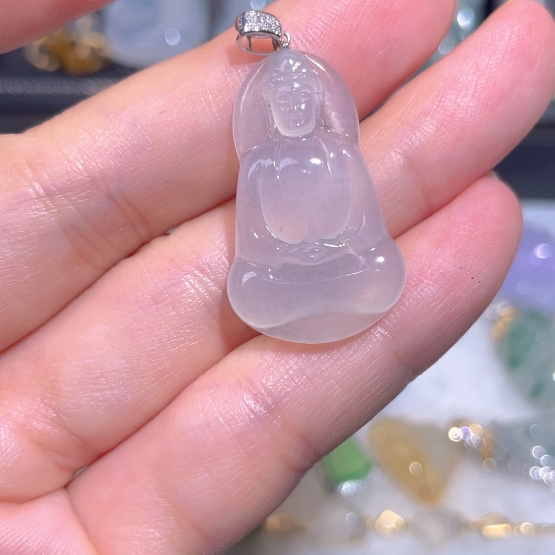 翡翠18K金镶嵌颈饰翡翠