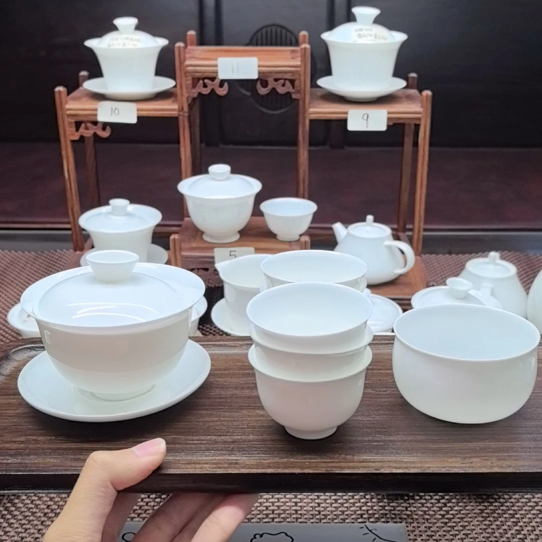 朔*150毫升元宝盖碗+6个反口杯+罗汉杯