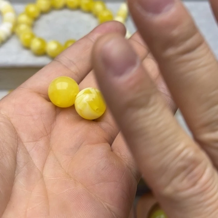 非金属圆珠配饰飘花圆珠