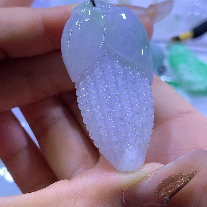 颈饰未镶嵌翡翠天然翡翠A货吊坠