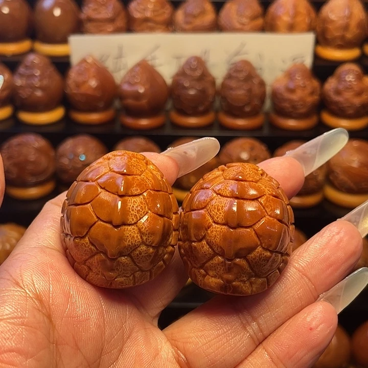 …***9把件橄榄核橄榄雕刻