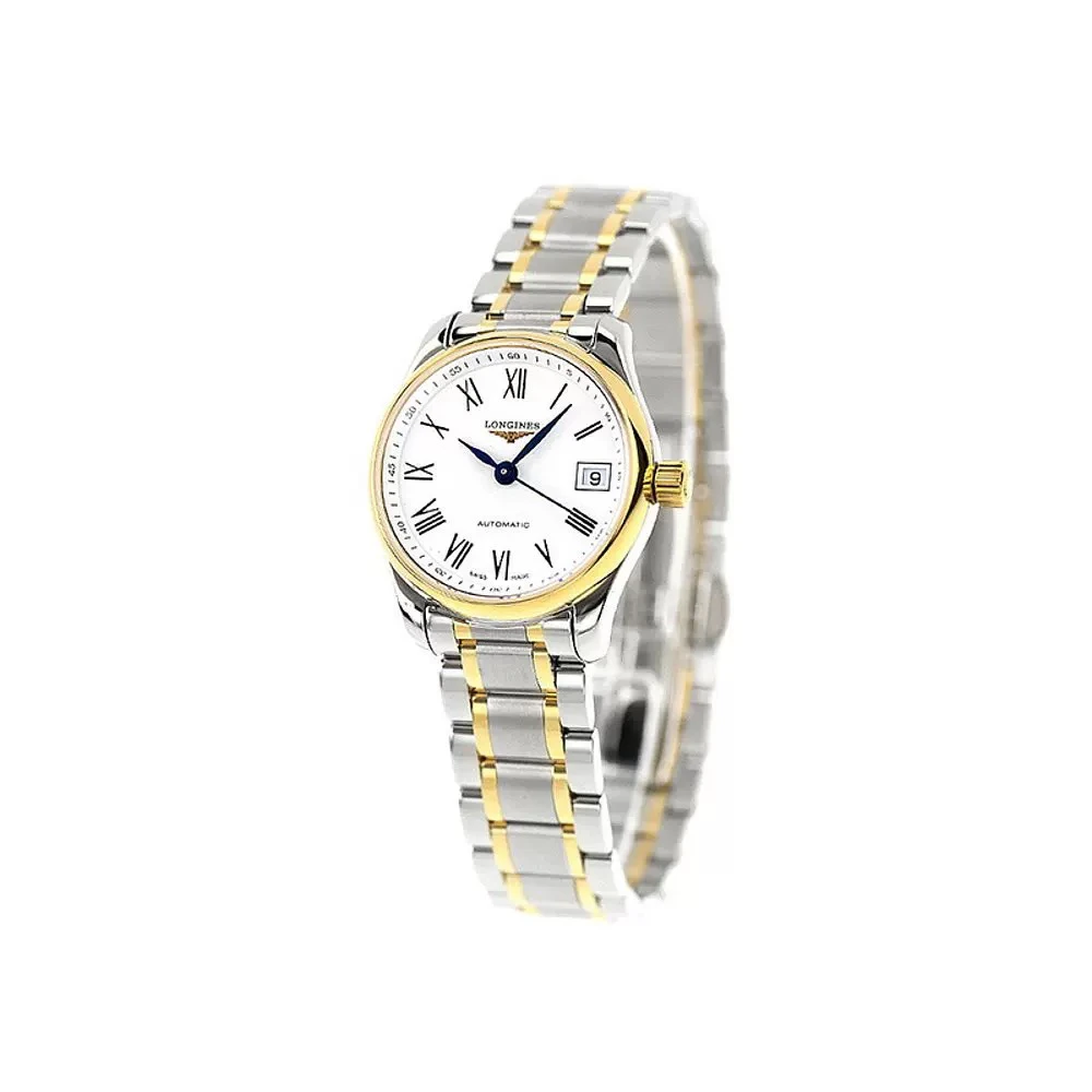 99新 Longines/浪琴 名匠128/表经25.5mm/罗马刻机械女表/