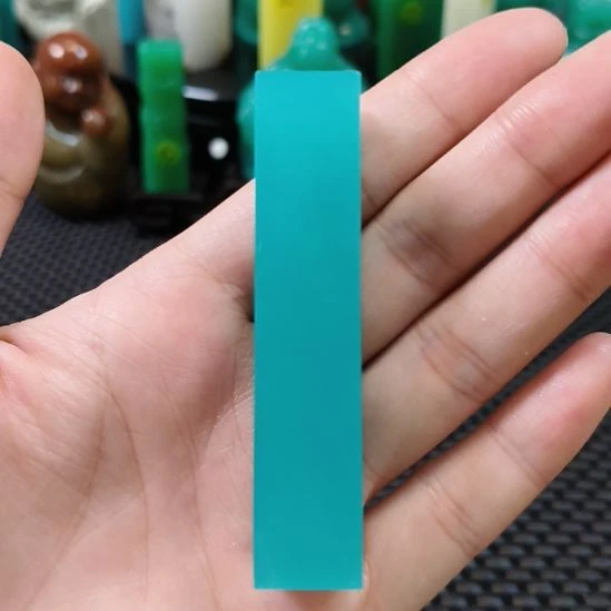 寿山石印石天空蓝素章