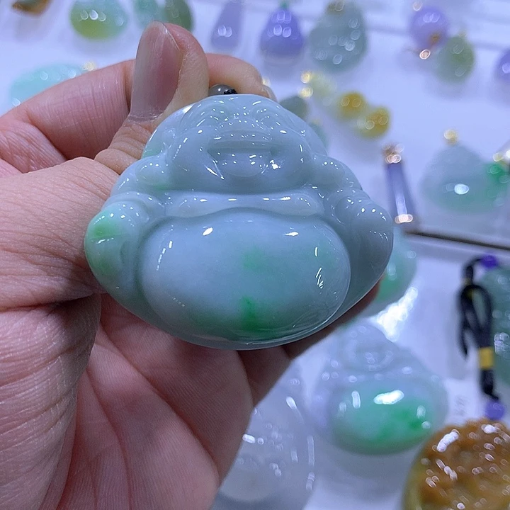 翡翠颈饰未镶嵌天然翡翠A货吊坠