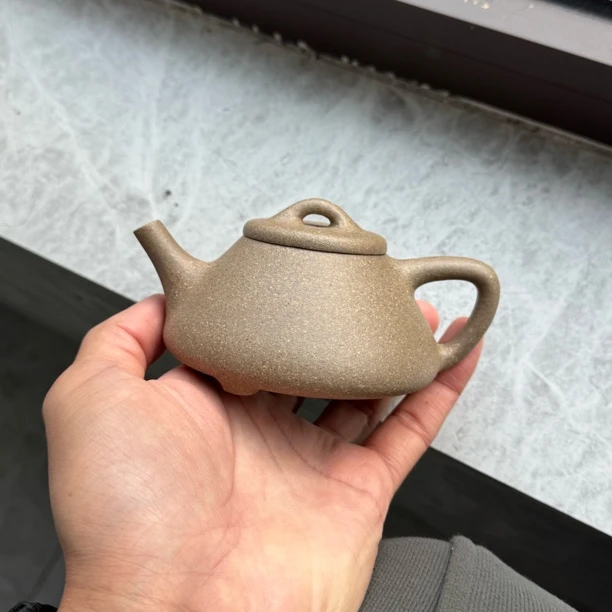 无添加 青降坡煤气窑窑 子冶石瓢 155cc  半手工 紫砂壶 石瓢壶