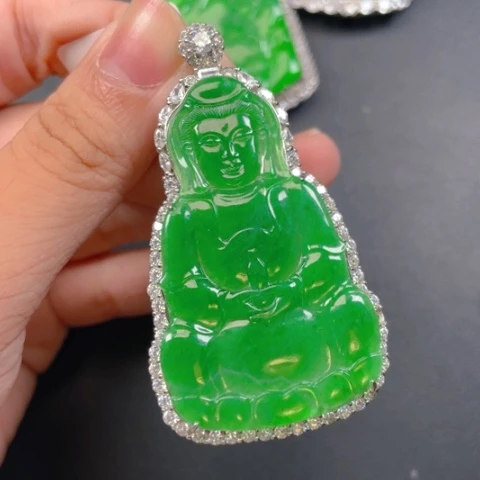 【闪购商品】颈饰银S925镶嵌翡翠翡翠