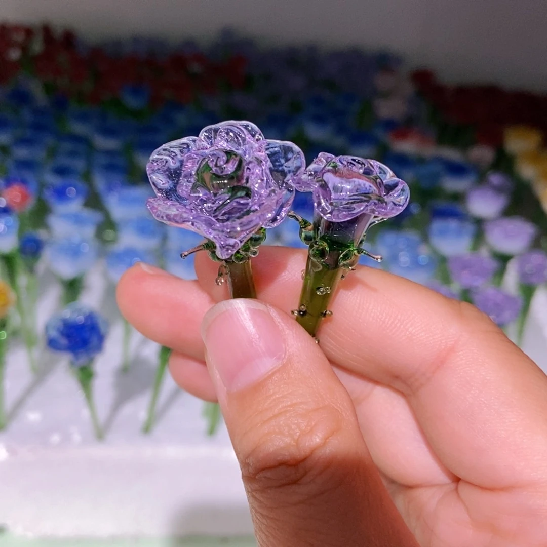 琉璃手工艺品一对