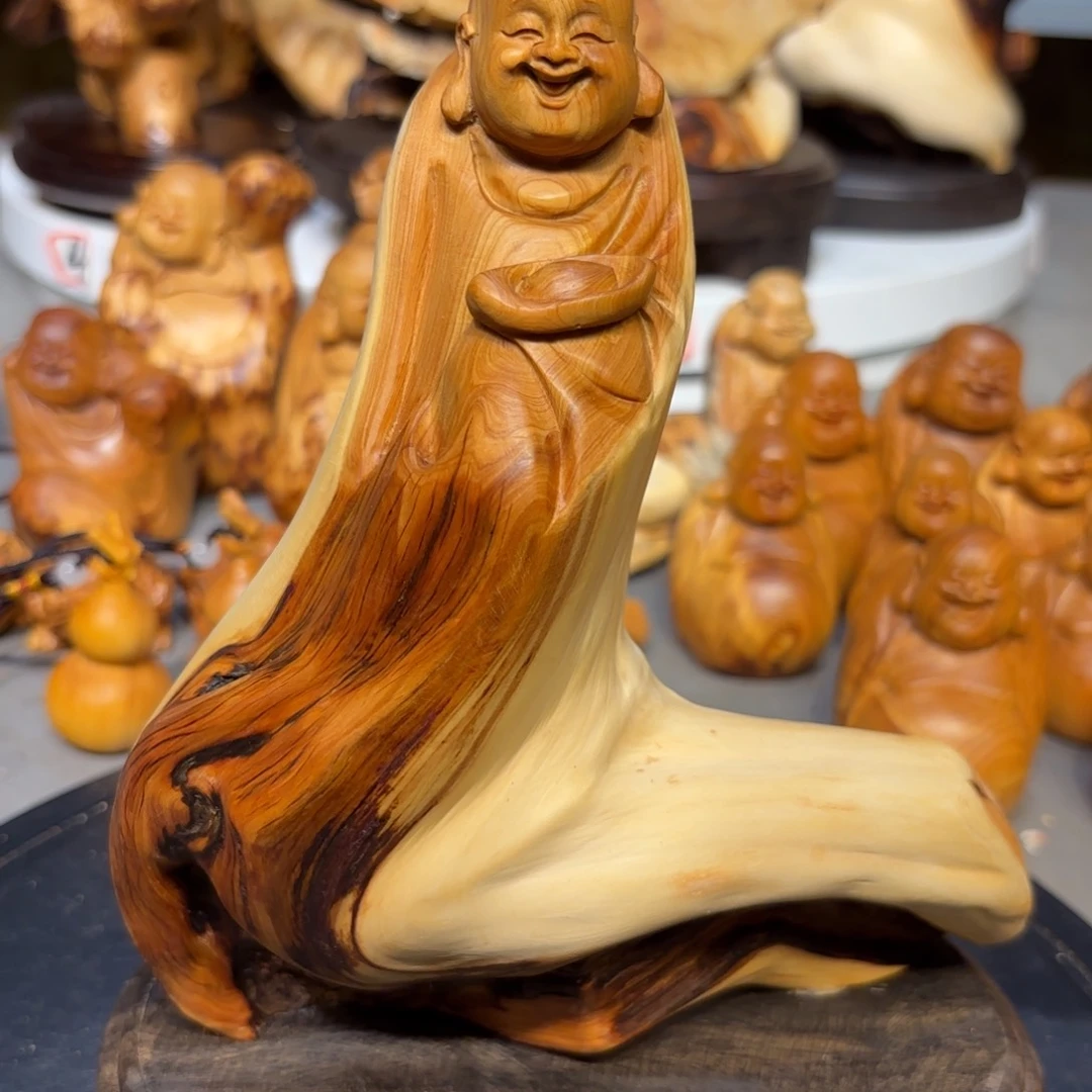 柏木（崖柏）太行崖柏弥勒佛