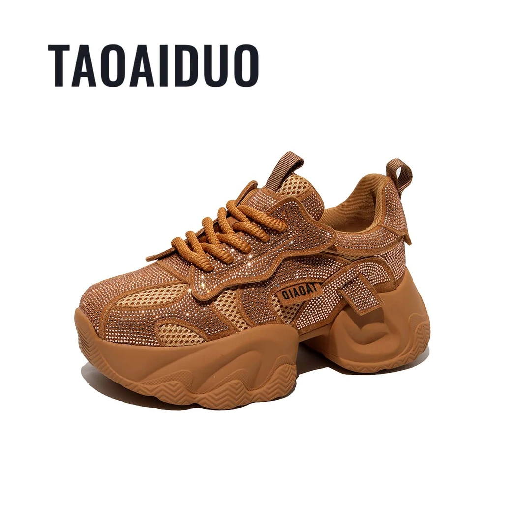 【淘爱朵●现货】时尚厚底增高7cm潮流百搭女士老爹鞋 1568