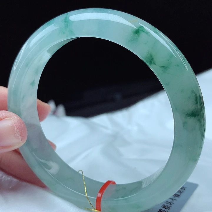 翡翠未镶嵌手镯58圈4669