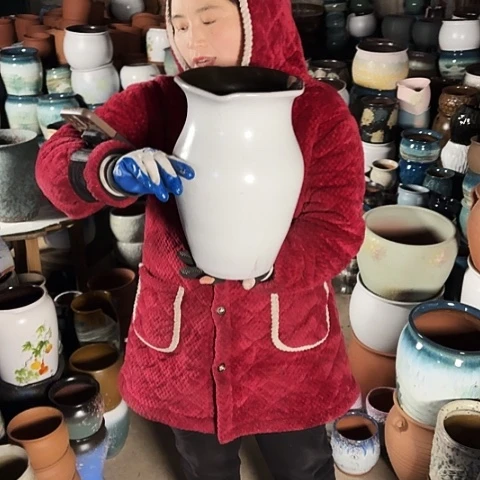 口20高32瑕疵盆子
