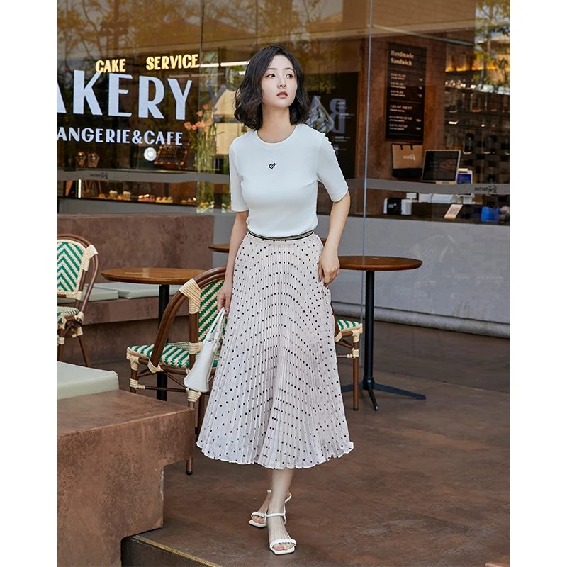 半身裙松紧腰直筒裙腰裙38DD661059（非朵以）