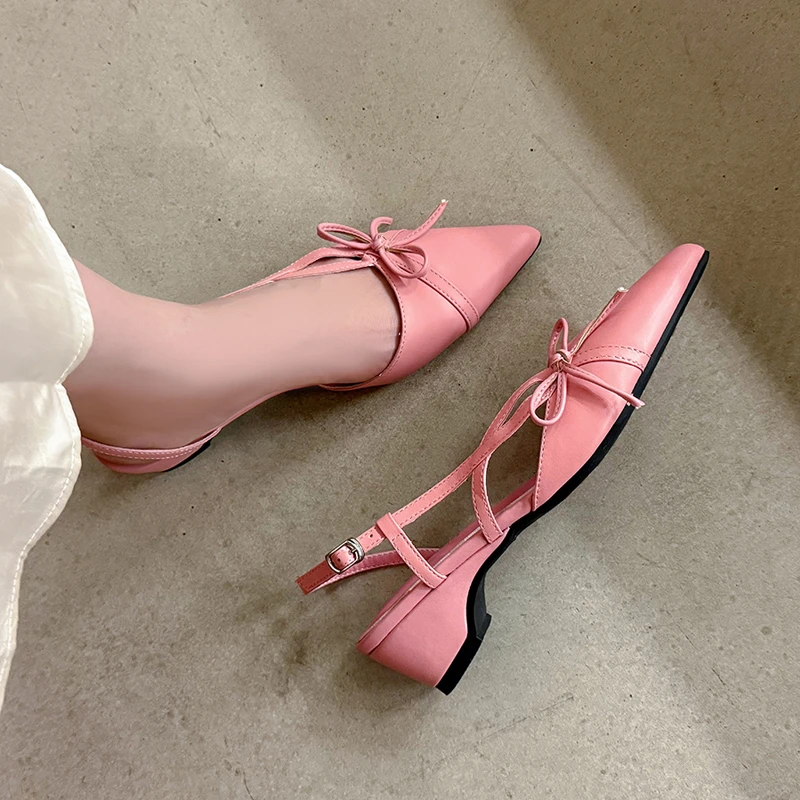 法式包头凉鞋女款2025新款爆款夏季配裙子高跟鞋绝美浅口尖头单鞋