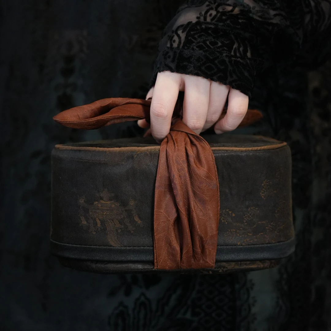 香云纱旅行便携茶具收纳盒