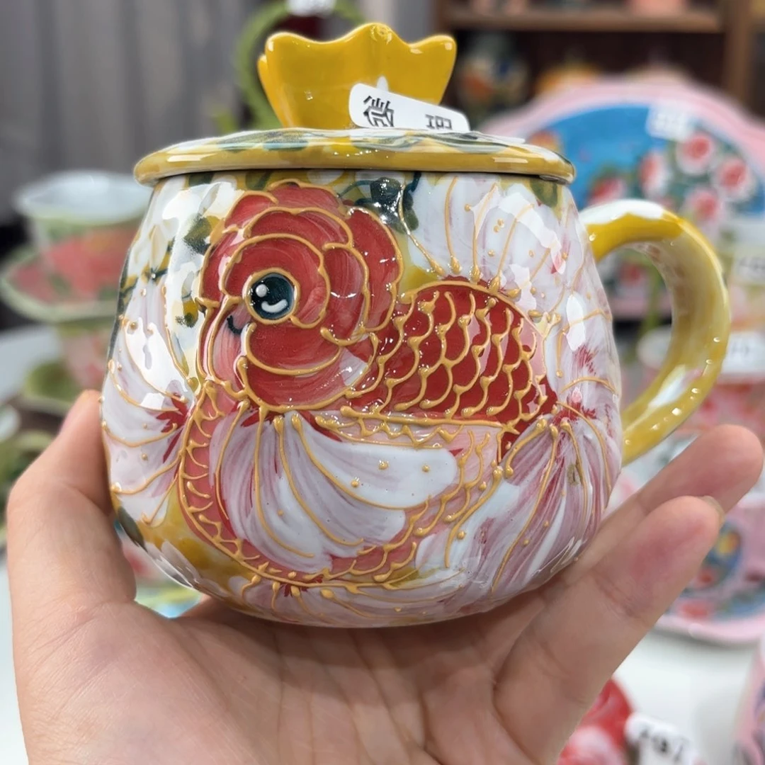景德镇手绘高温釉下彩陶瓷茶具