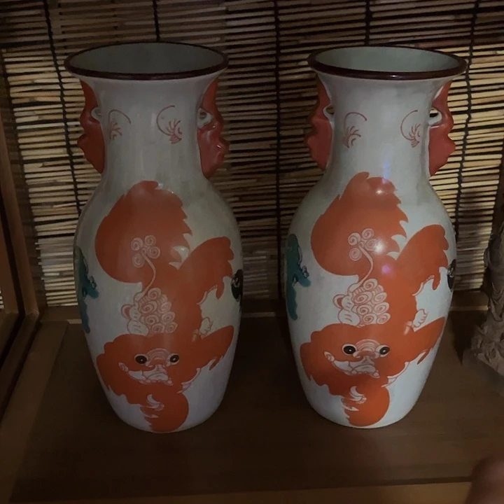 陶瓷狮子滚绣好戏在后头