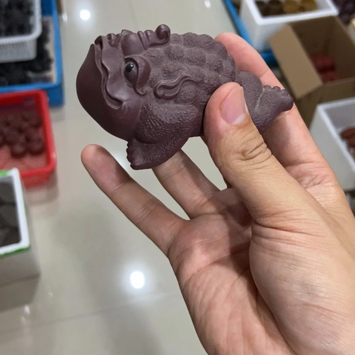 紫砂茶宠钱*哆雕塑作品
