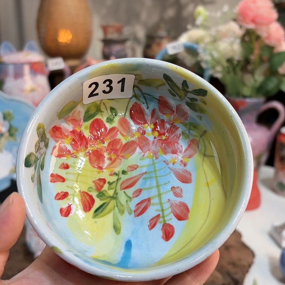 景德镇手绘高温釉下彩陶瓷茶具