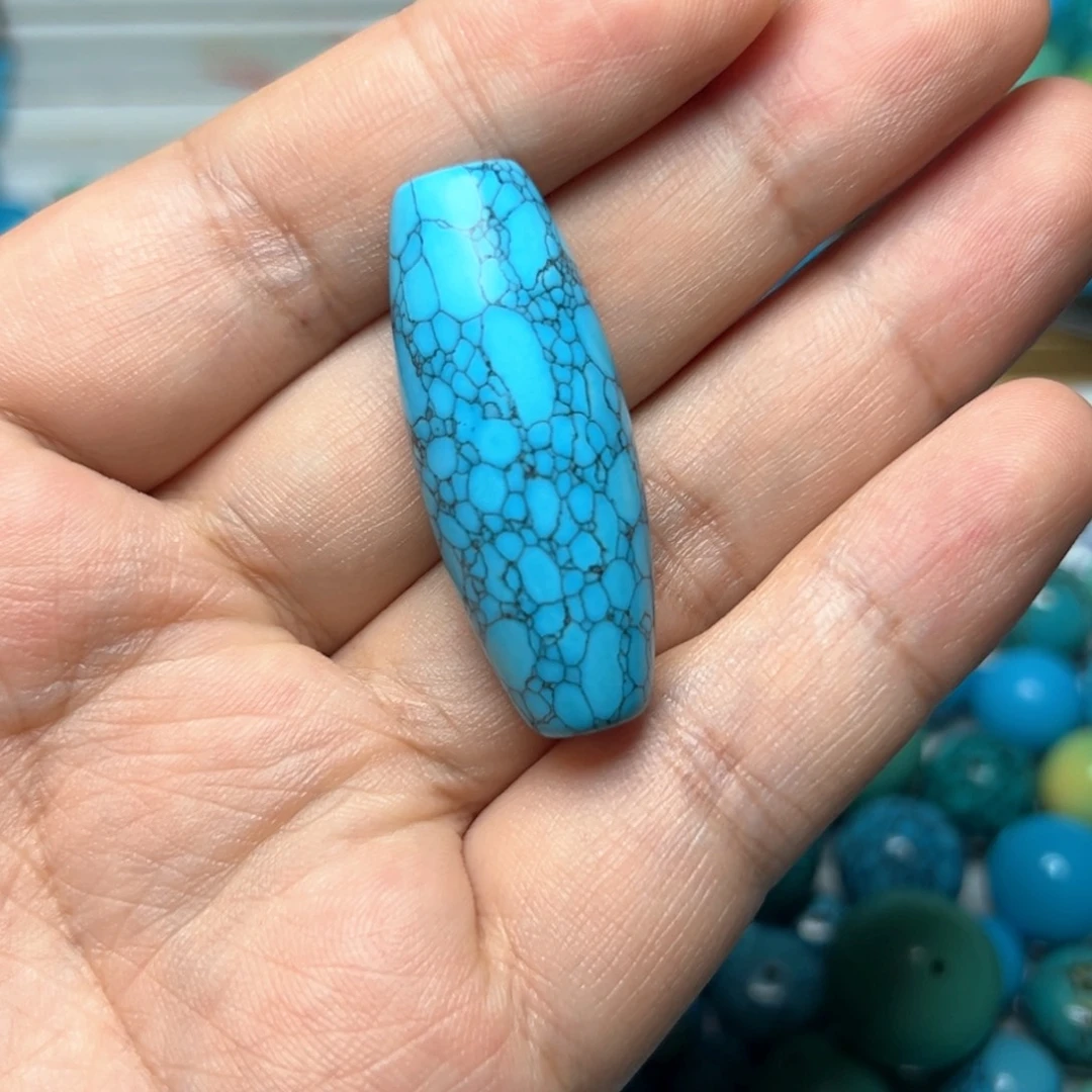卡40+/15+蓝花长桶珠