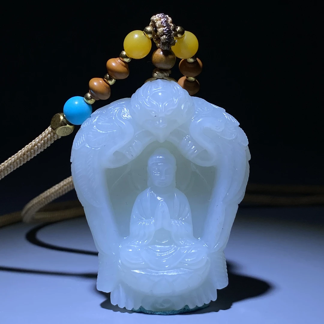 清-古玉观音护佑挂件2503210010