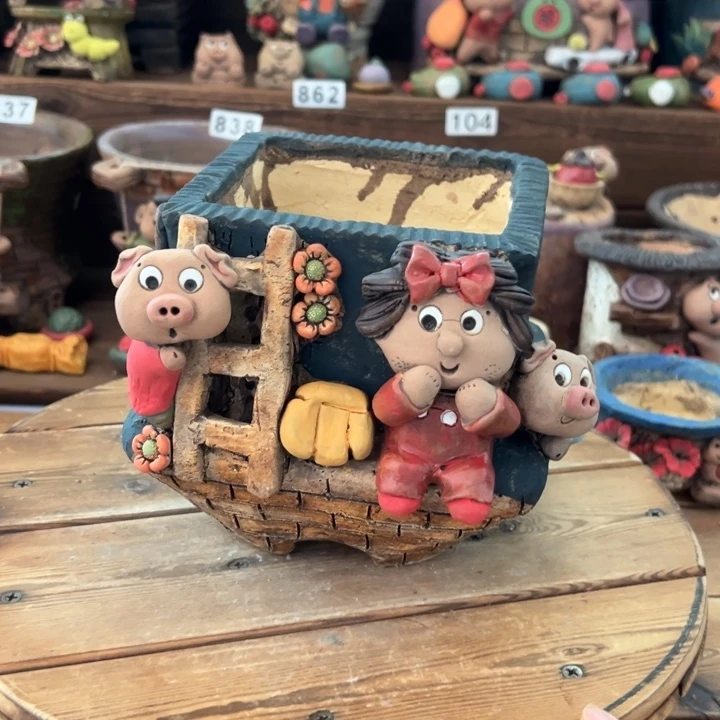 嘻哈多肉花盆百搭