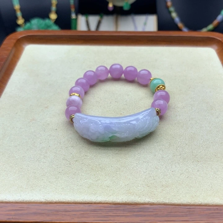 翡翠未镶嵌手链翡翠手牌