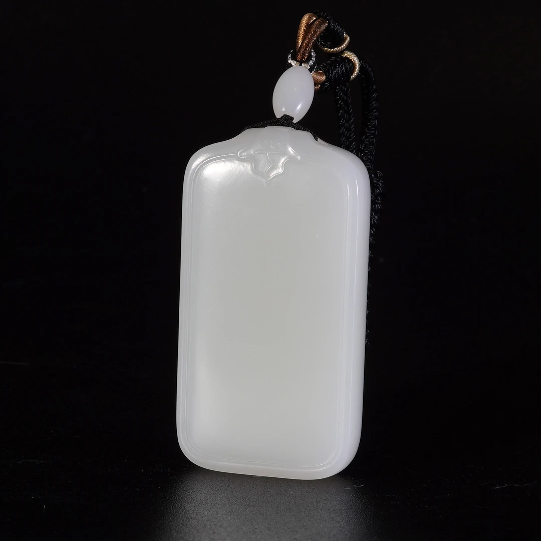 LOT.033羊脂白玉平安牌X26