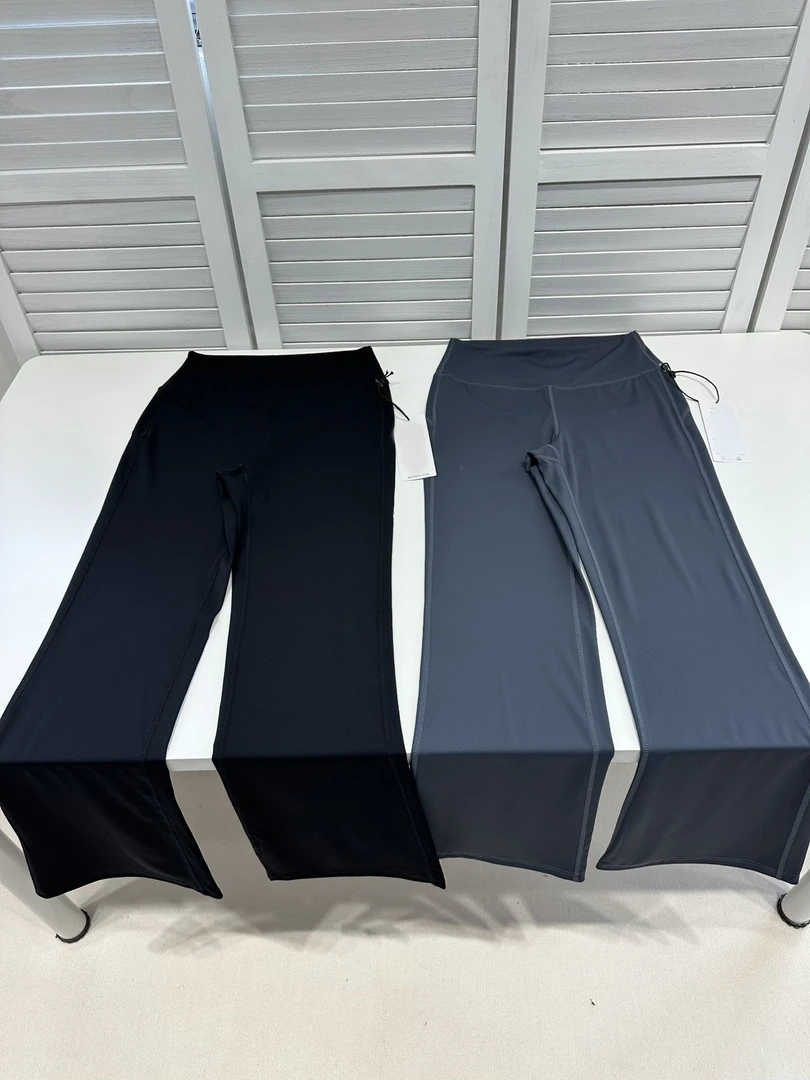 AO女士超高腰裸感提臀瑜伽运动微喇叭裤052