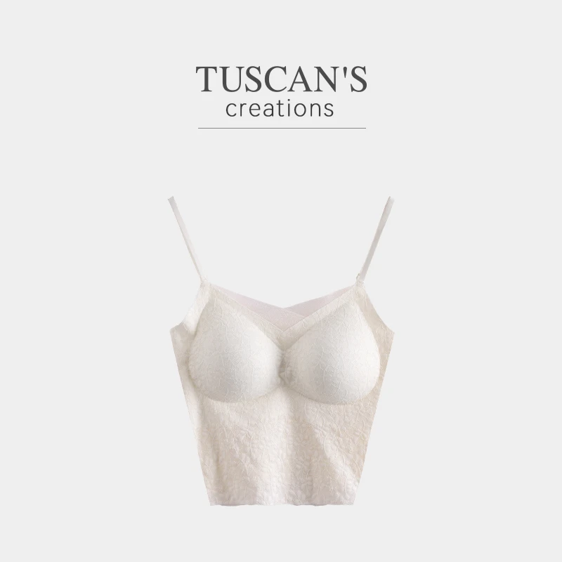 TUSCAN'S CREATIONS简约亲肤透气修身女士美背吊带背心时代集团