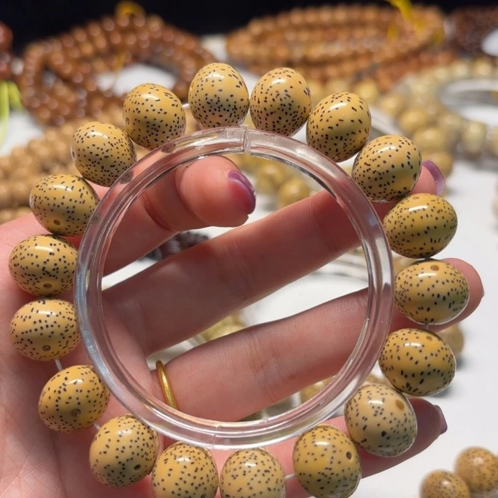 吊坠星月菩提1513苹果珠单圈金黄