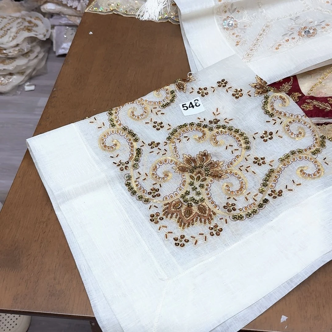 球**6548号 珠绣85厘米放了方巾