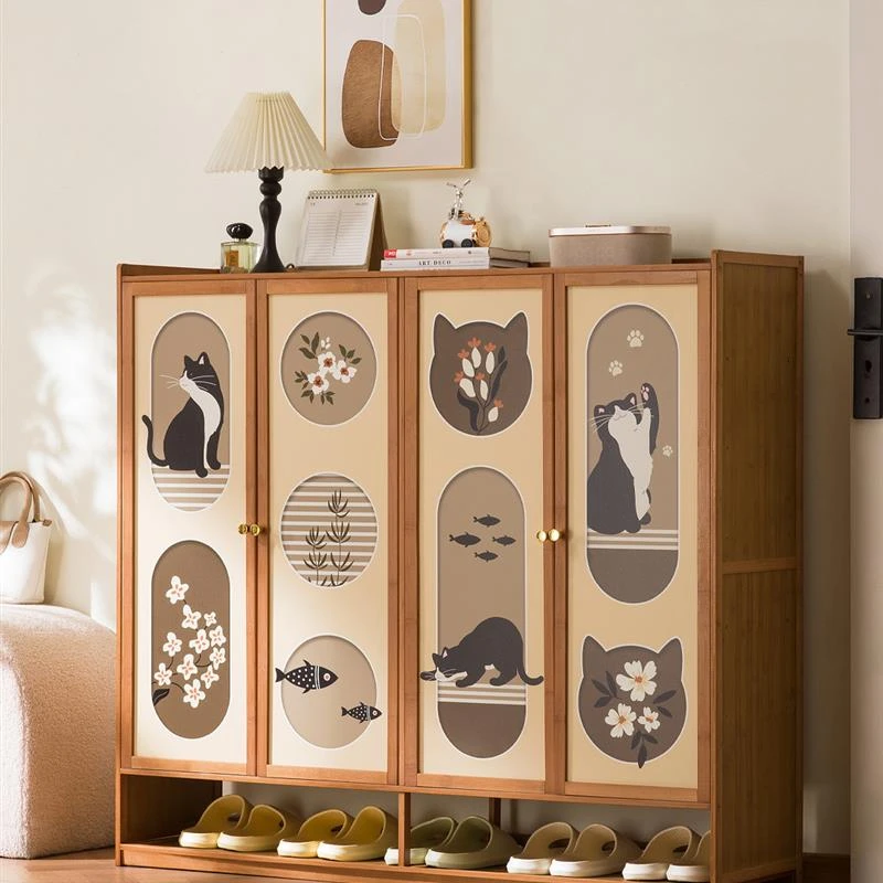 鞋柜家用门口入户收纳柜一体靠墙玄关鞋架子多层简易置物2025新款