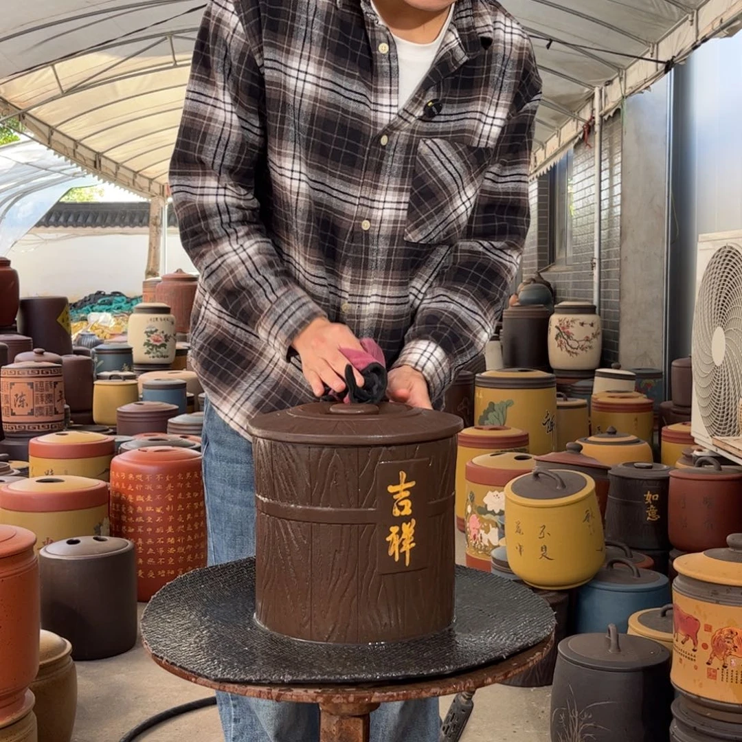 茶叶罐紫砂8 饼茶叶罐