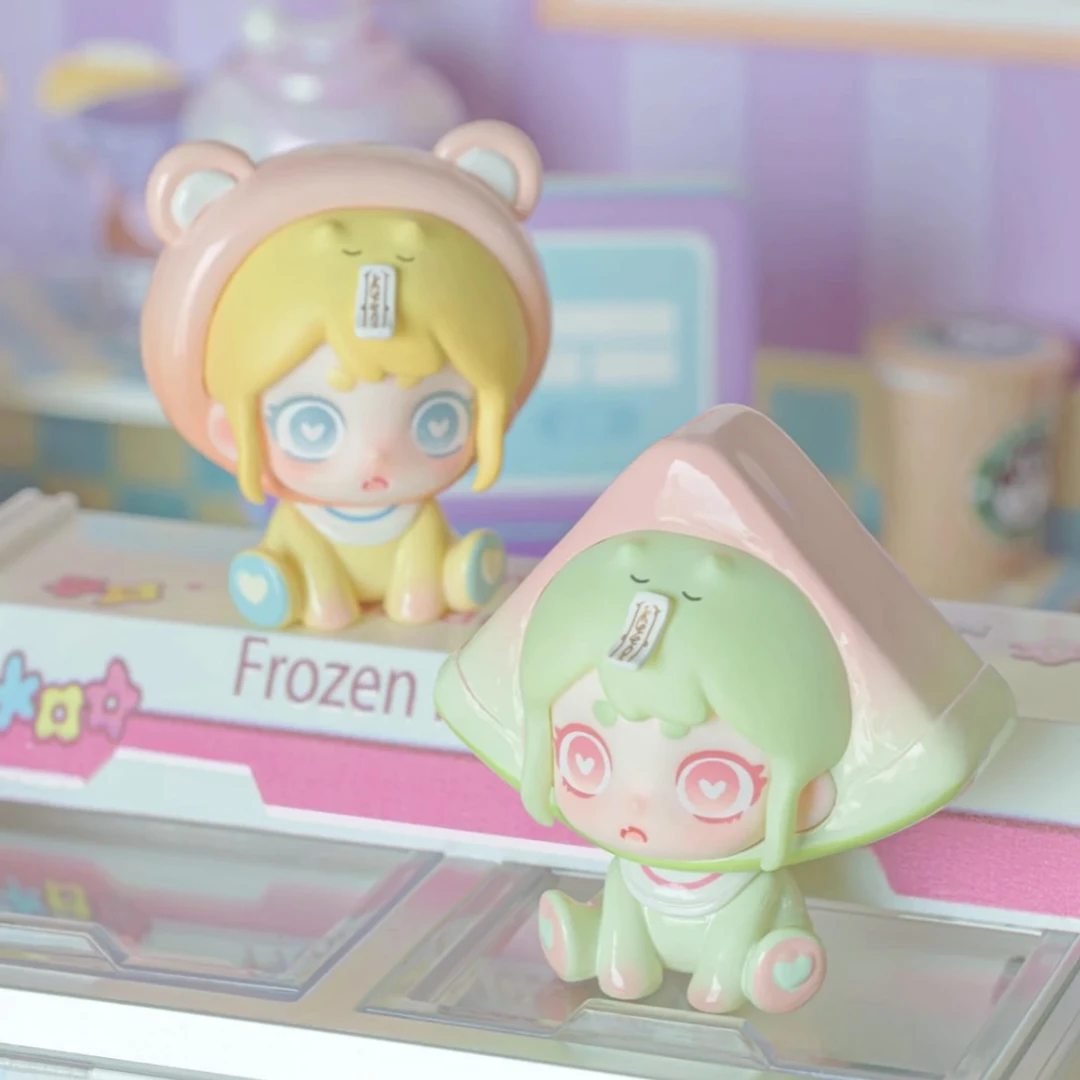 【拆盒】Keeno萌粒OUO奶茶家族萌粒盲盒带奶茶杯潮玩可爱