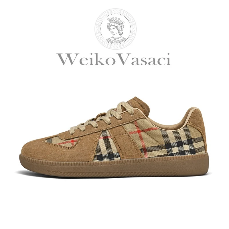 WeikoVasaci/维客瓦萨奇撞色复古男士德训鞋情侣款平底板鞋807