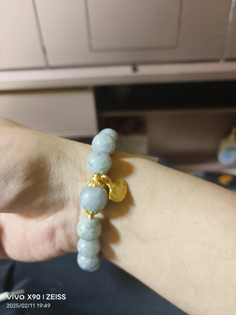 黄铜陶瓷手链 菲脆冰乌鸡手串精品