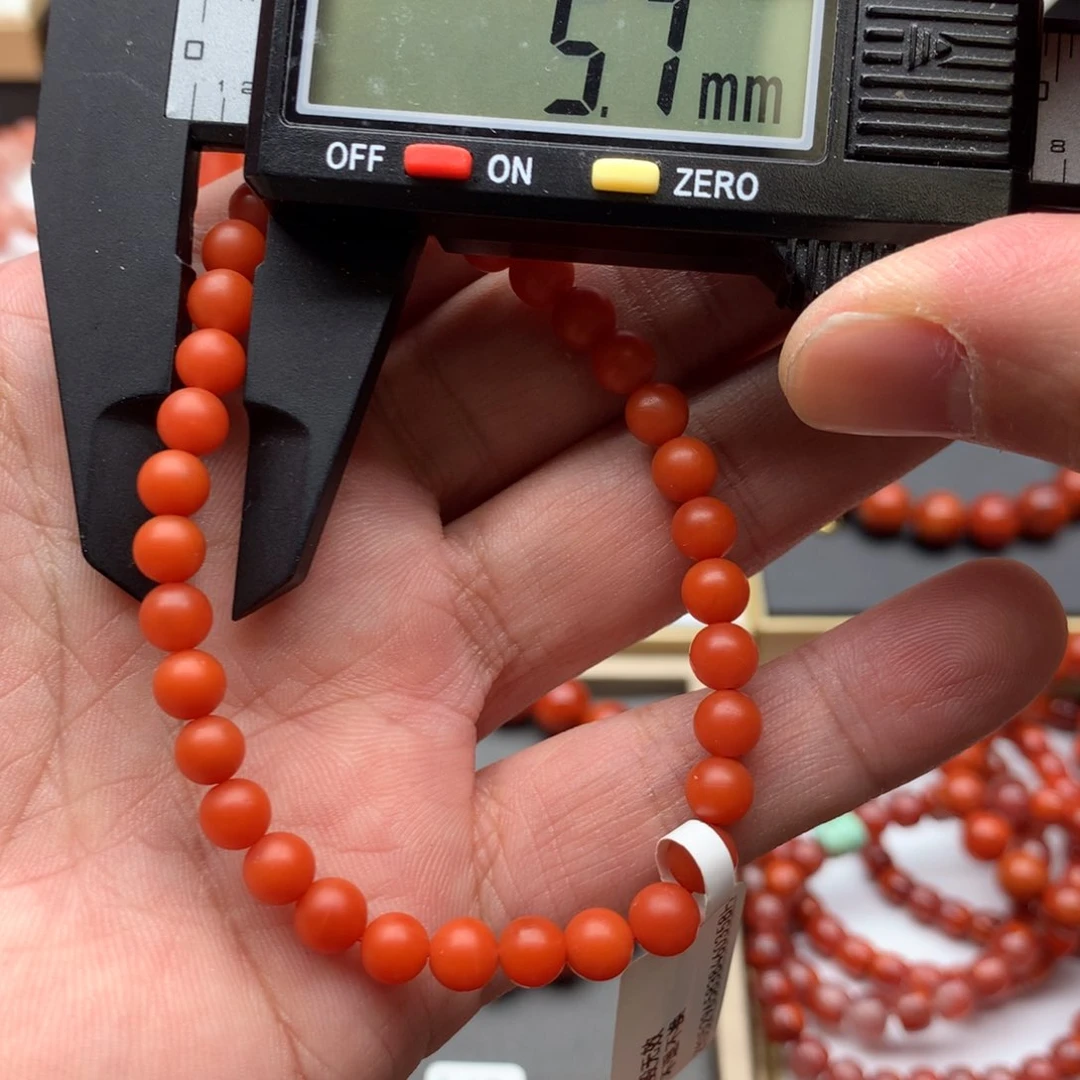南红玛瑙手链未镶嵌