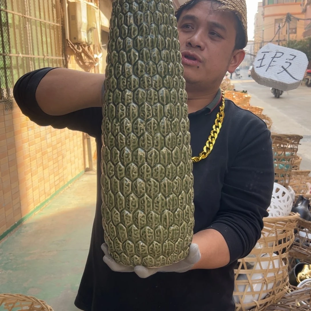 摆件162 号高中低温陶瓷工艺瓶（部分微瑕）